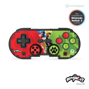 Hyperkin Pixel Art Bluetooth Controller Official Miraculous Edition for Nintendo Switch® / PC / Mac® / Android® / iOS (Bug & Cat) 