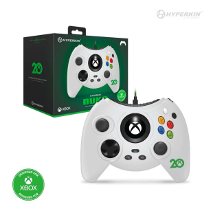 Hyperkin Duke Wired Controller for Xbox Series X|S/Xbox One/Windows 10 (Xbox 20th Anniversary Limited Edition) (White) - Officially Licensed by Xbox