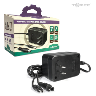  3in1 Universal AC Adapter for Genesis® / Super NES® / NES® - Tomee