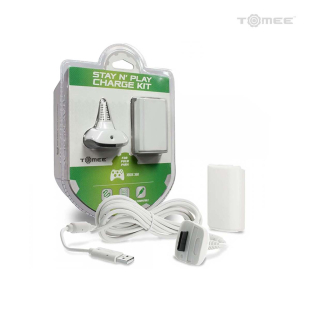  Stay N Play Controller Charge Kit for Xbox 360® (White)  - Tomee  