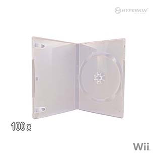 100x Wii® Replacement Retail Game Case (White)