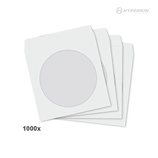 1000x Paper Sleeve with Clear Window (White)