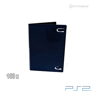  100x Replacement Game Case for PS2 (Black)