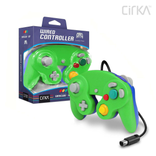  Wired Controller for Wii®/ GameCube® (Green/ Blue) - Cirka