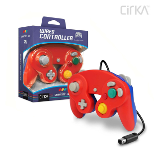  Wired Controller for Wii®/ GameCube® (Red/ Blue) - Cirka