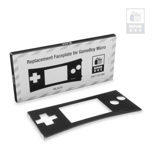  Faceplate for Game Boy® Micro (Black) - RepairBox