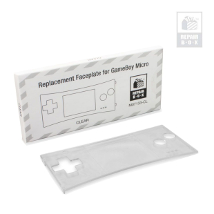  Faceplate for Game Boy® Micro (Clear) - RepairBox