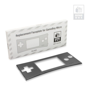  Faceplate for Game Boy® Micro (Silver) - Hyperkin