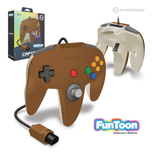 Captain Premium Controller Funtoon Collectors Edition for N64® (Hero Brown) - Hyperkin