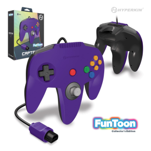 Captain Premium Controller Funtoon Collectors Edition for N64® (Rival Purple) - Hyperkin