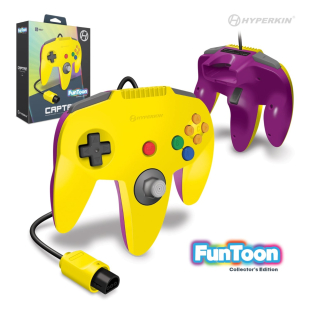 Captain Premium Controller Funtoon Collectors Edition for N64® (Rival Yellow) - Hyperkin