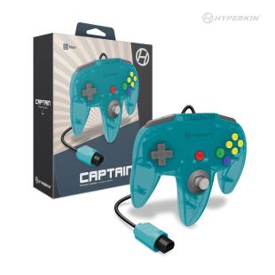 "Captain" Premium Controller For N64® (Turquoise) - Hyperkin