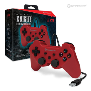 Brave Knight Premium Controller for PS3® / PC / Mac® (Red) - Hyperkin