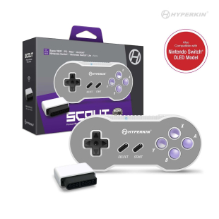  Scout Premium BT Controller for Super NES® / PC/ Mac® / Android (Includes Wireless Adapter)