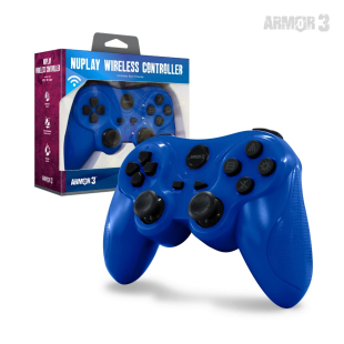 NuPlay Wireless Game Controller for PS3® (Blue) - Armor3