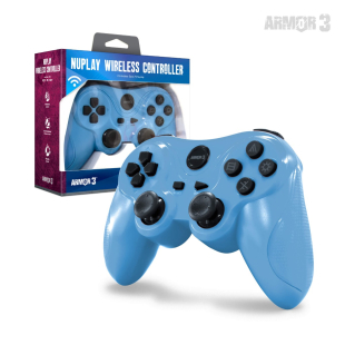 NuPlay Wireless Game Controller for PS3®  (Light Blue) - Armor3