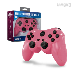 NuPlay Wireless Game Controller for PS3®  (Pink) - Armor3