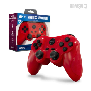NuPlay Wireless Game Controller for PS3®  (Red) - Armor3