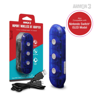 NuPort Wireless BT Adapter for Nintendo Switch®/ PC Compatible with GameCube®/ Wii®/ Super NES® Classic Edition/ NES® Classic Edition Controllers - Armor3
