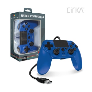 Wired Game Controller for PS4/ PC/ Mac (Blue) - Cirka