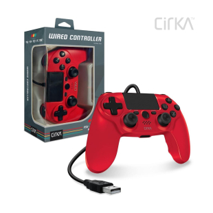 Wired Game Controller for PS4/ PC/ Mac (Red) - Cirka