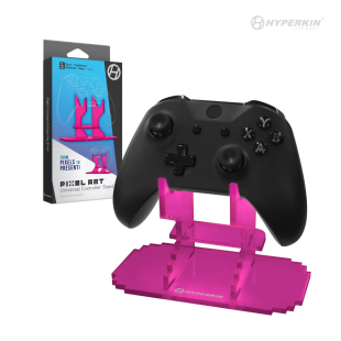 Pixel Art Universal Controller Stand for Xbox®/PlayStation®/Nintendo Switch®/More (Pink) - Hyperkin