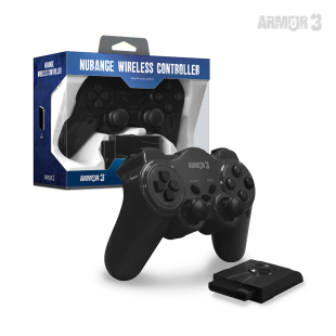 “NuRange" Wireless Game Controller for PS2® - Armor3 (Black)