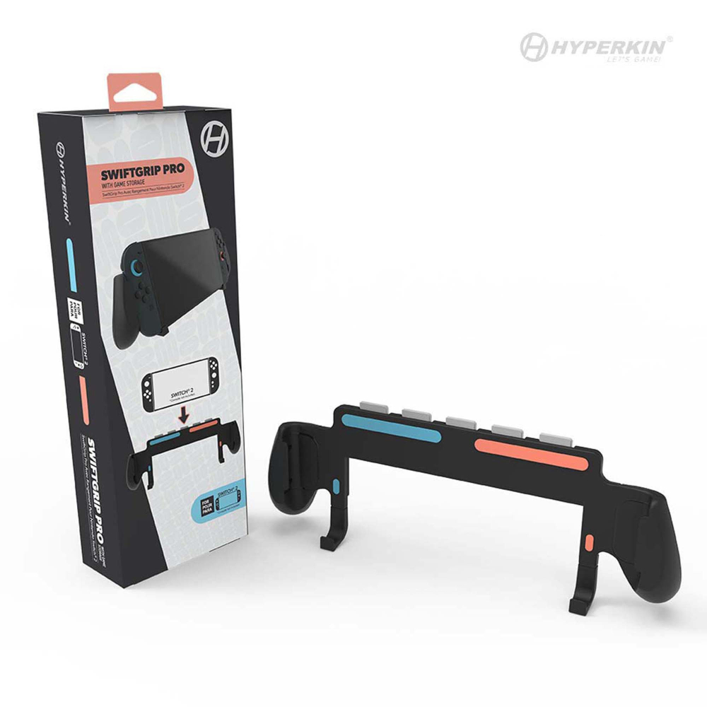 SwiftGrip Pro with Game Storage for Nintendo Switch&reg; 2 - Hyperkin