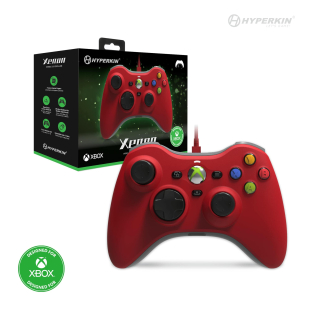 Xenon Wired Controller for Xbox Series X|S/ Xbox One / Windows 10|11 (Red) ® Hyperkin