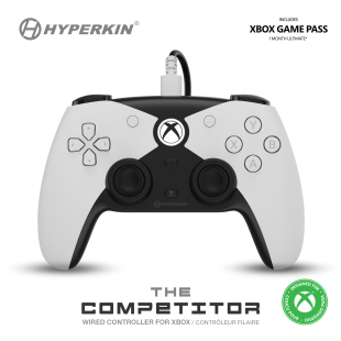 The Competitor Wired Controller for Xbox Series (White) - Hyperkin