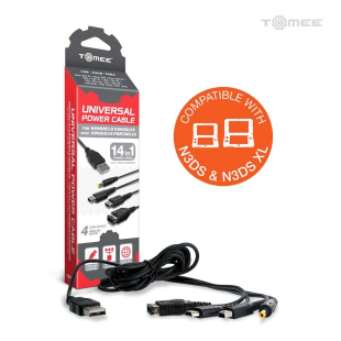 Universal Power Cable for New 2DS® XL / New 3DS® / New 3DS® XL / 2DS® / 3DS® XL / 3DS® / DSi® XL / DSi® / DS® Lite / DS® / GBA® SP / PSP 3000® / PSP 2000® / PSP 1000®