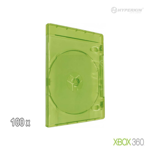  100x Replacement Game Case for Xbox 360 (Green)