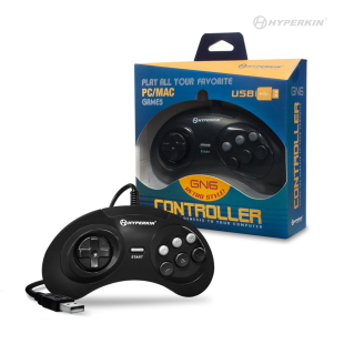 GN6 Premium Genesis-Style USB Controller for PC/ Mac
