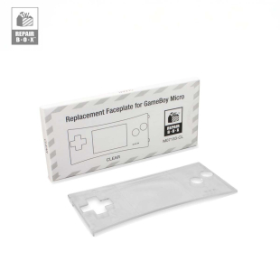  Faceplate for Game Boy&reg; Micro (Clear) - RepairBox