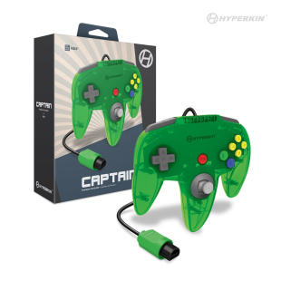 "Captain" Premium Controller For N64&reg; (Lime Green) - Hyperkin
