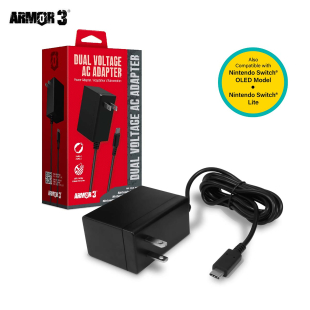  Dual Voltage AC Adapter for Nintendo Switch&reg;/ Nintendo Switch&reg; Lite Console&reg; and Dock
