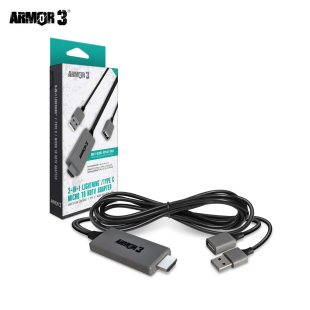 3-in-1 Lightning/Type C/Micro to Hdtv Adapter - Armor3