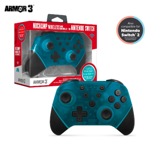 "Nuchamp" Wireless Game Controller for Nintendo Switch&reg;/Nintendo Switch Lite&reg; (Turquoise) - Armor3
