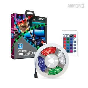 "ActionBright" LED Game Room Strip Lights (16 ft) - Armor3
