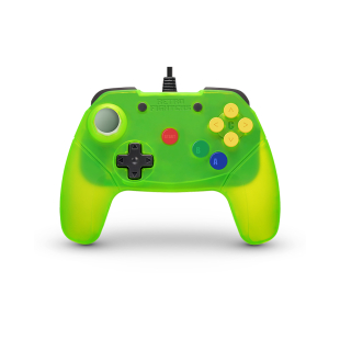 Brawler64 Wired for N64 (Extreme Green) - RetroFighters