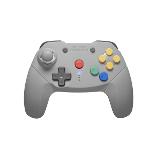 Brawler64 Wireless Bluetooth NSO for Switch&reg; / PC (Gray) - RetroFighters
